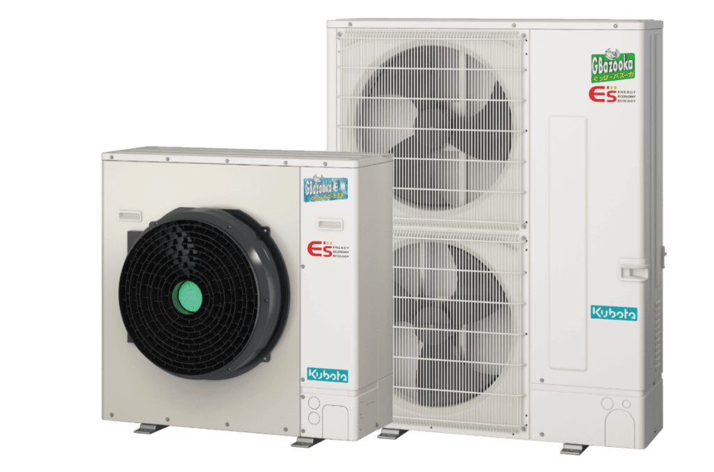 ハウスの高温対策におすすめの製品　ぐっぴーバズーカ EX（別置型）