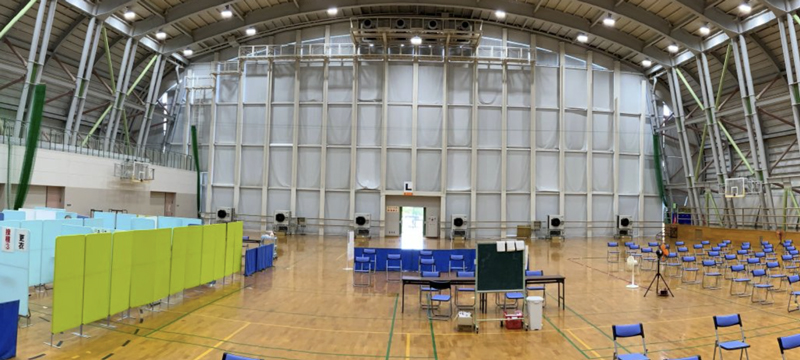 ワクチン集中接種会場への導入事例